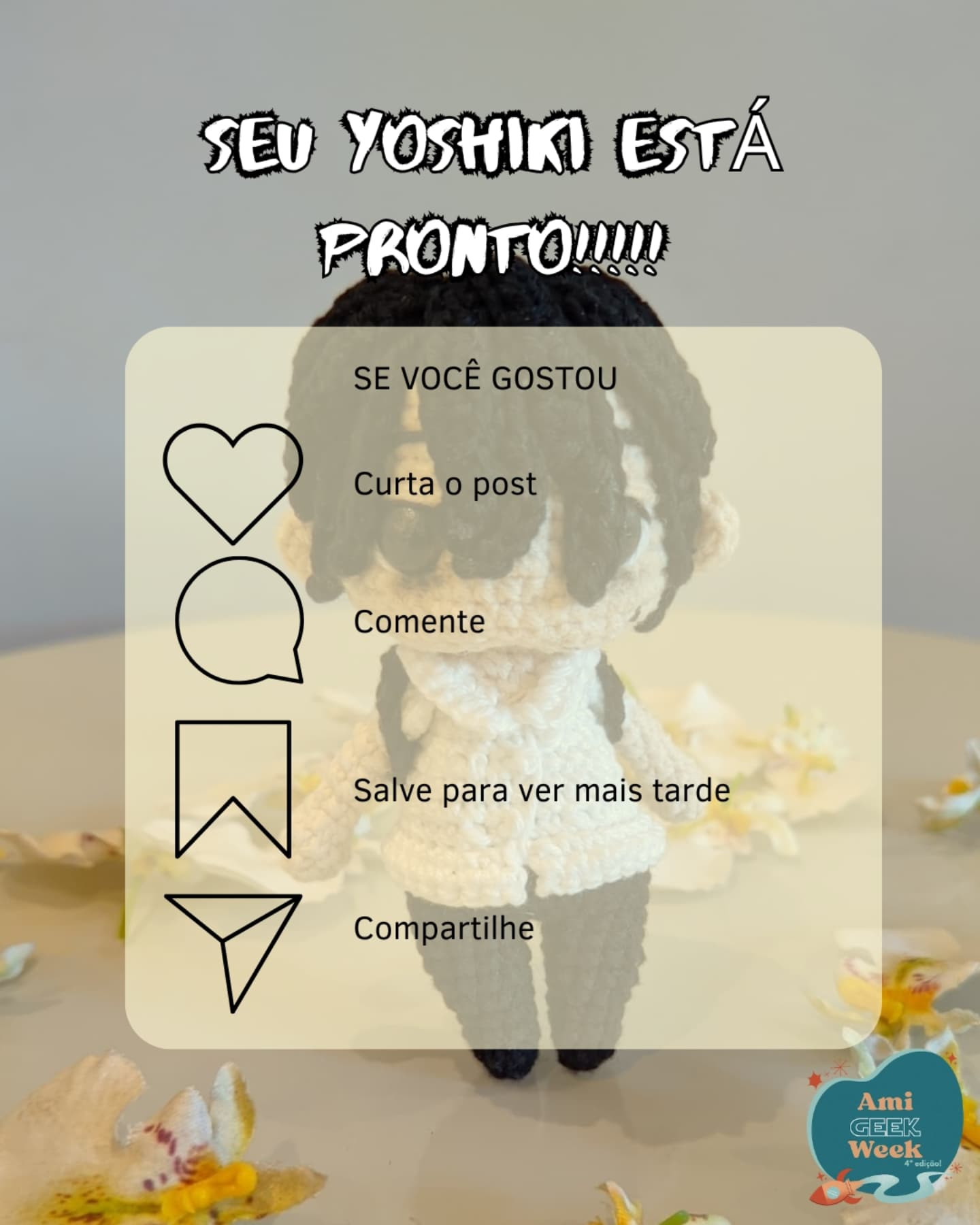 Gráfico de amigurumi Yoshiki Tsujinaka grátis