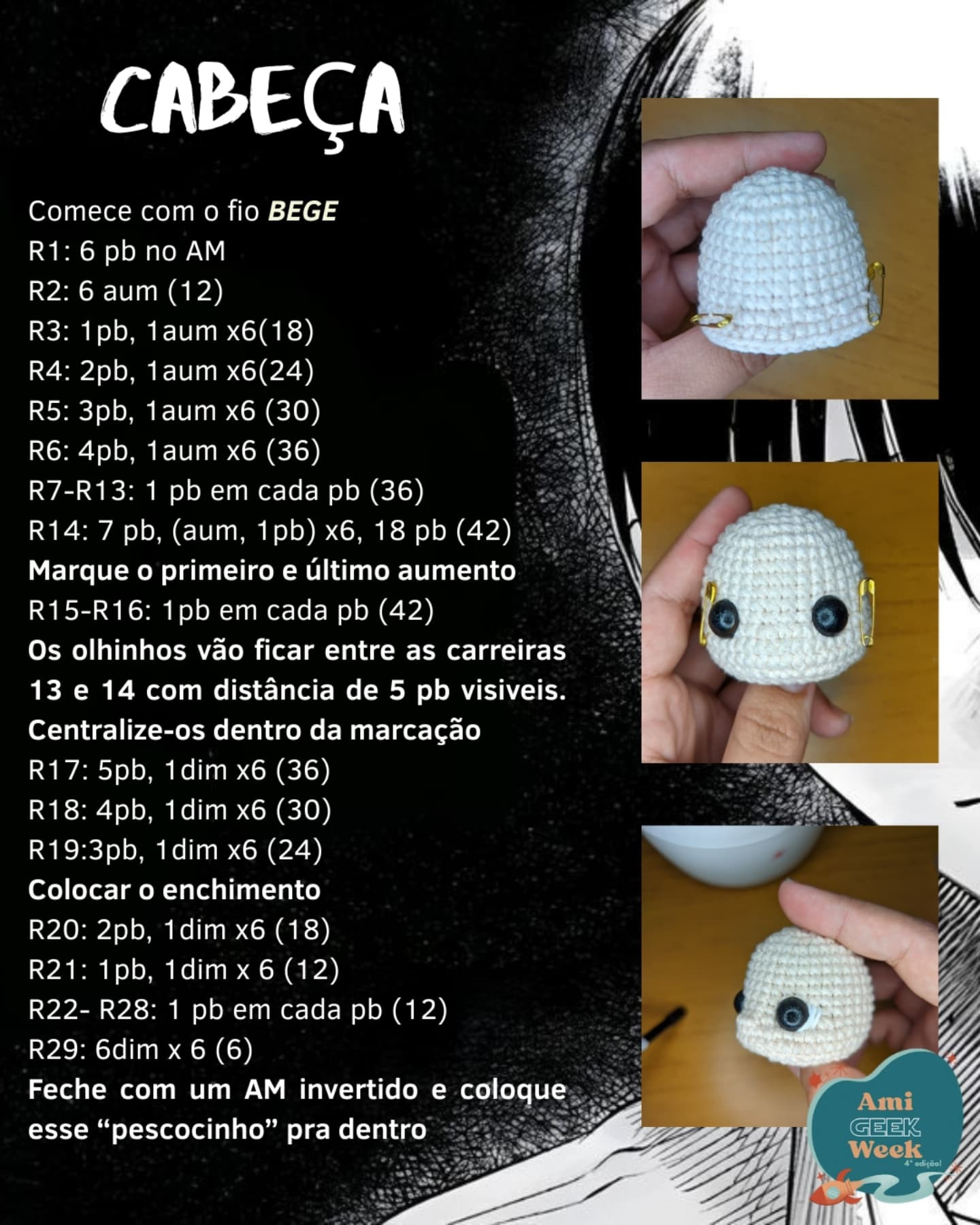 Gráfico de amigurumi Yoshiki Tsujinaka grátis