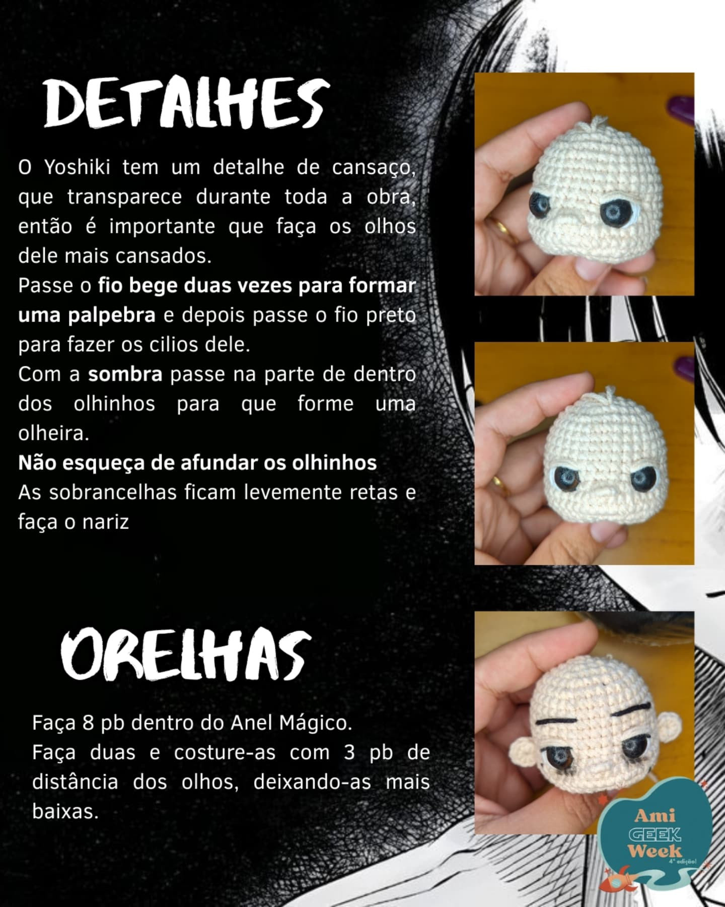 Gráfico de amigurumi Yoshiki Tsujinaka grátis
