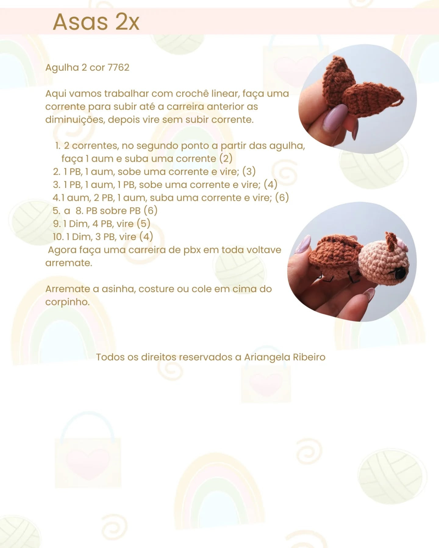 Gráfico de crochê amigurumi Cerejinha: receita gratuita.