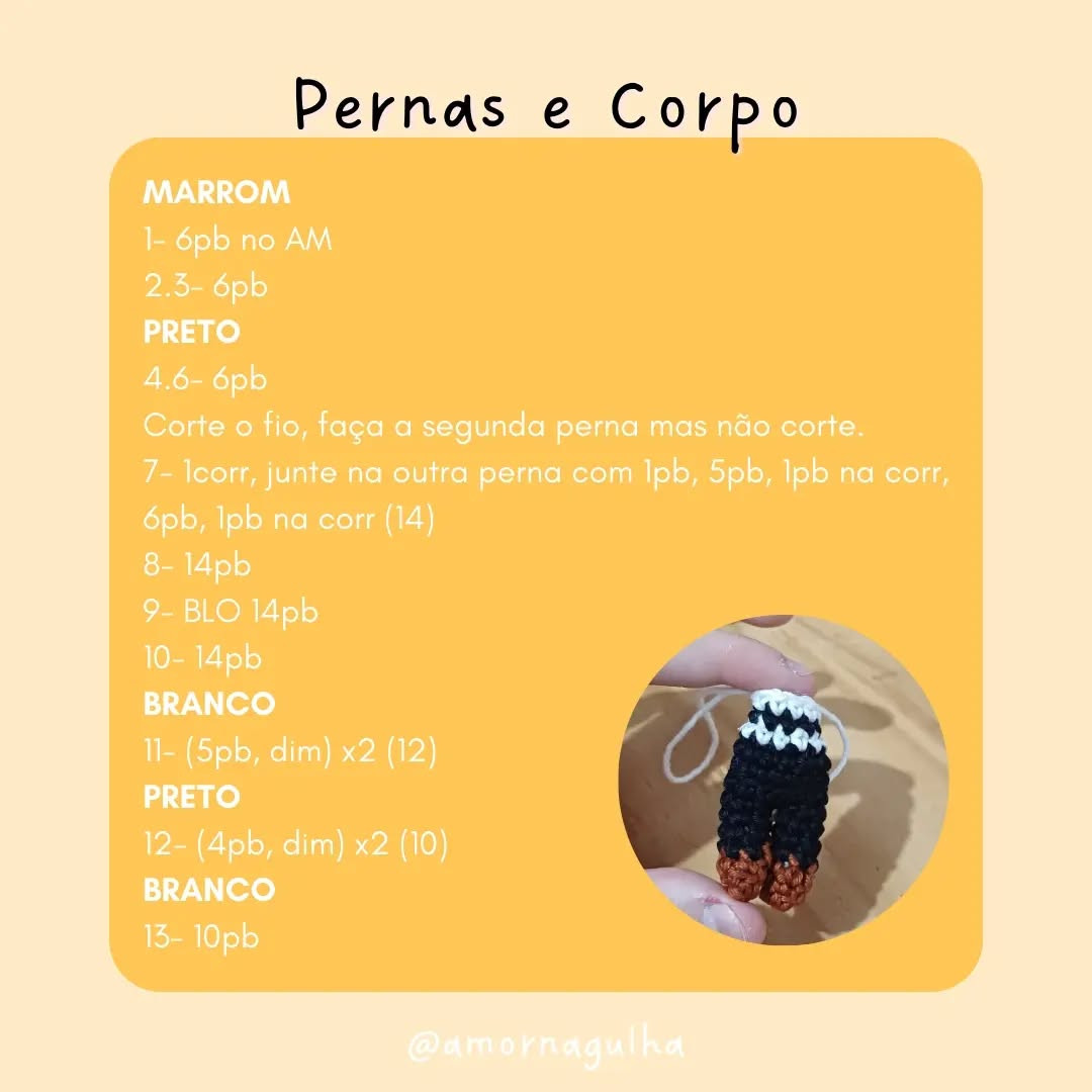 Gráfico de crochê amigurumi Frieren grátis