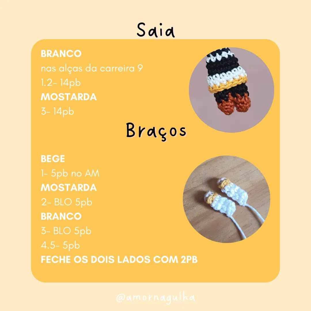 Gráfico de crochê amigurumi Frieren grátis