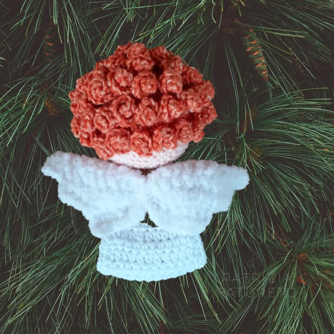 Gráfico de crochê: Anjinho fofo para Natal