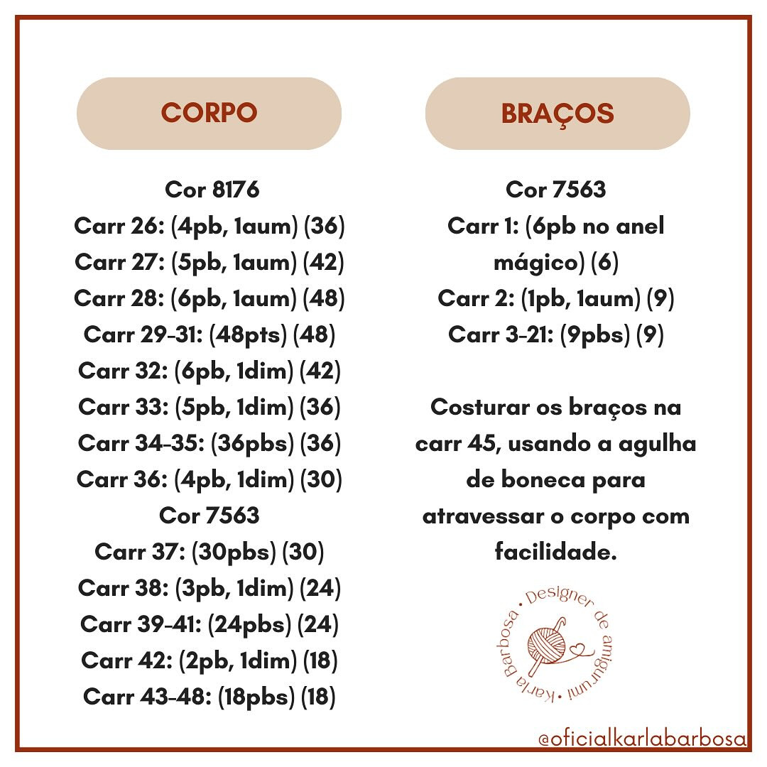Gráfico de Crochê: Boneca de Cabelo Ruivo com Vestido Rosa