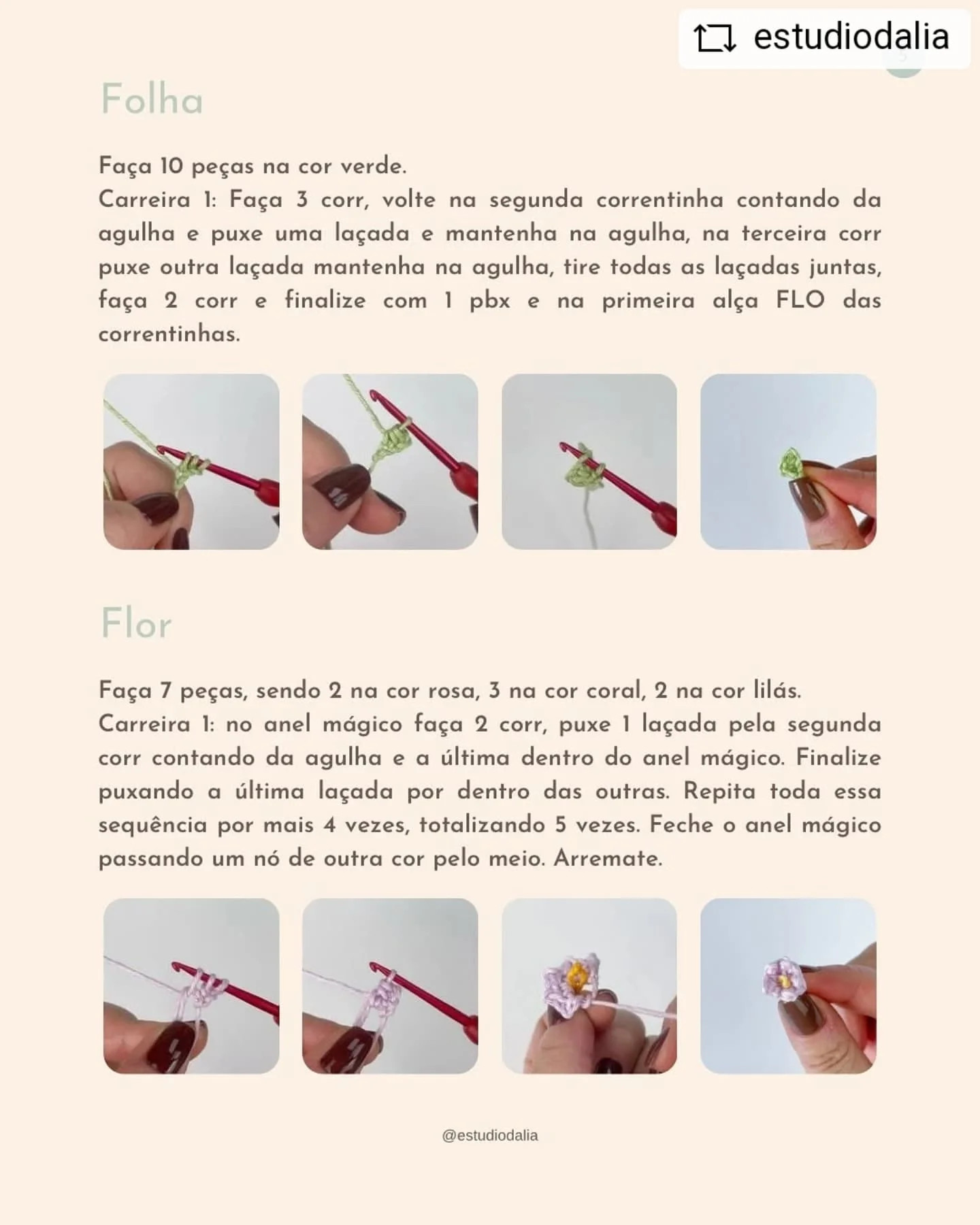 Gráfico de crochê: Bouquet de flores charmoso