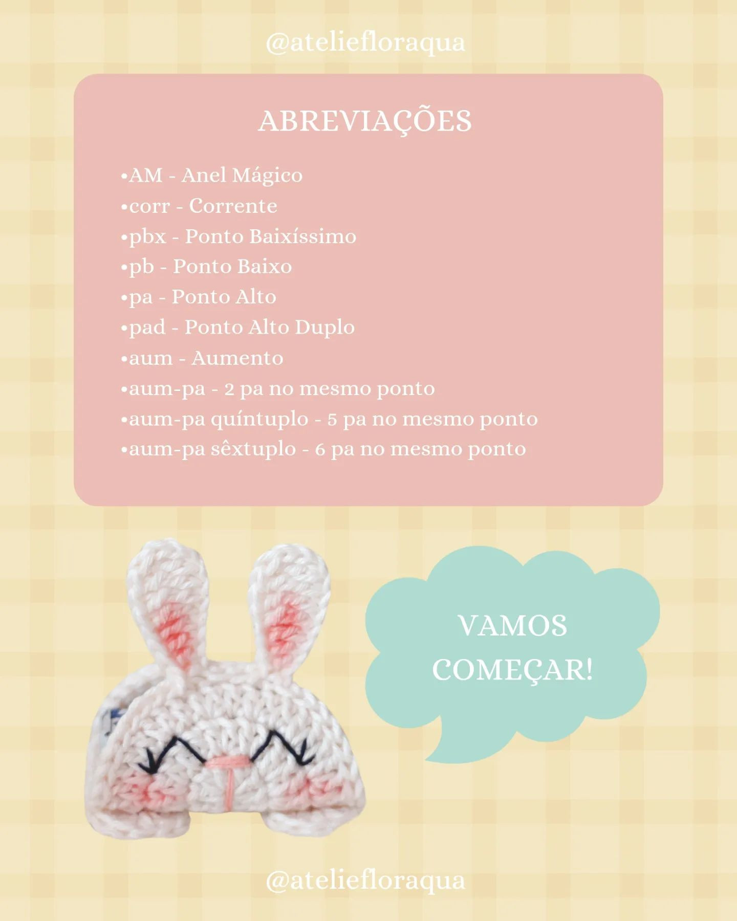 Gráfico de crochê: coelhinha Lolita porta-biscoitos