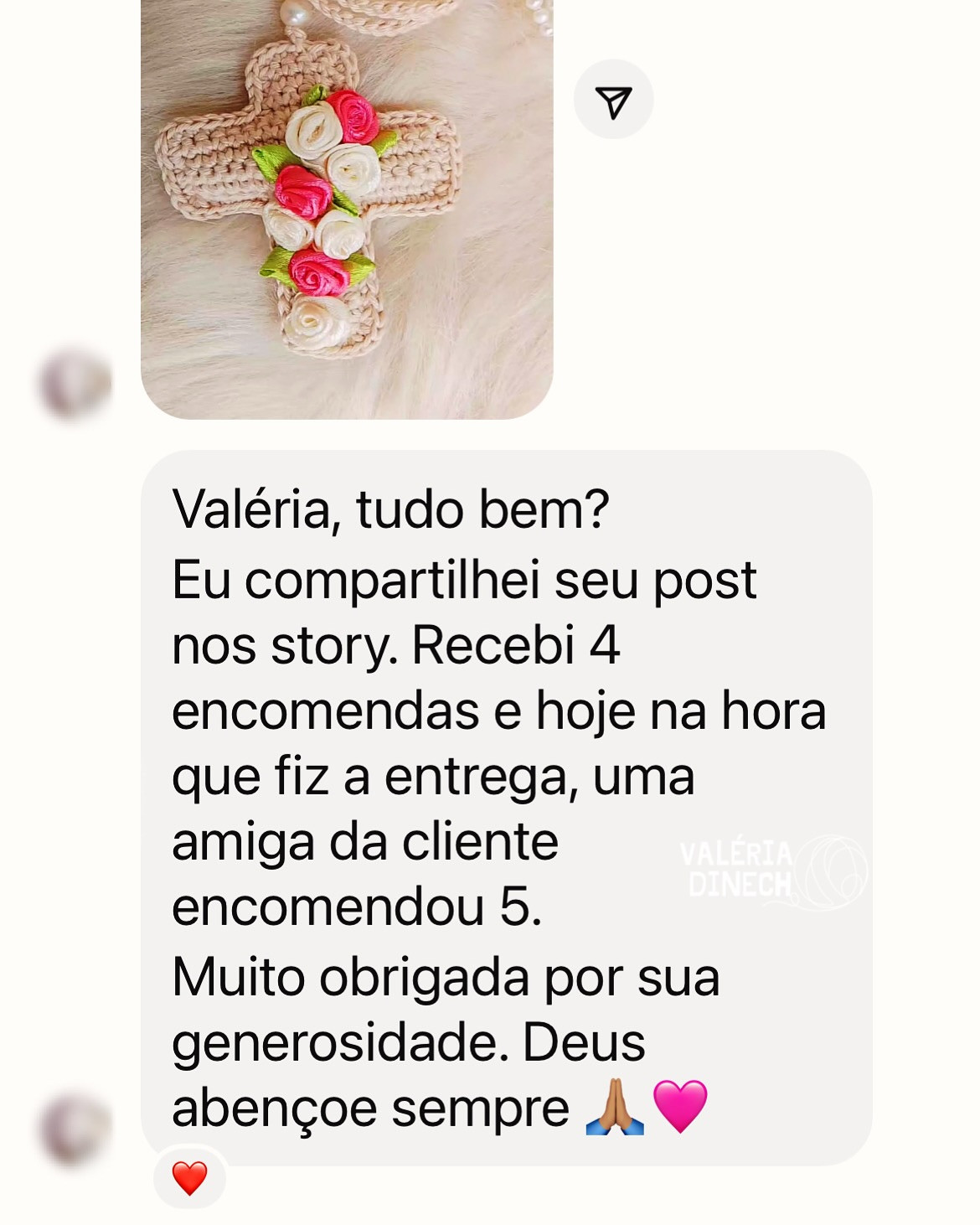 Gráfico de crochê: Cruz com rosas em fita