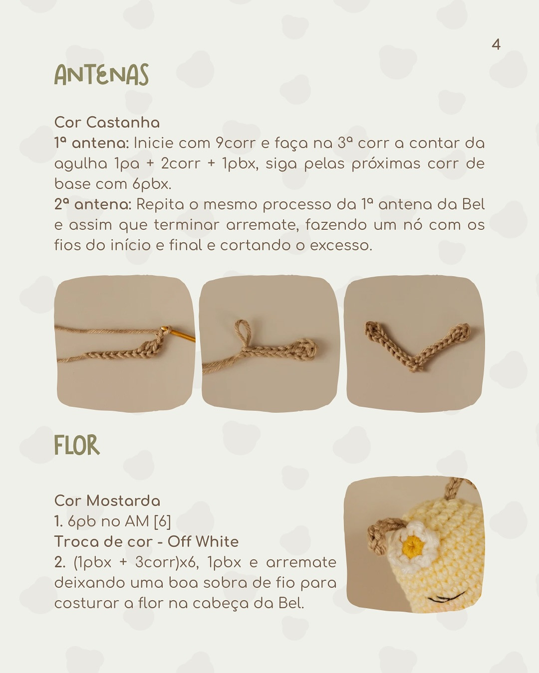 Gráfico de crochê da abelhinha Bel