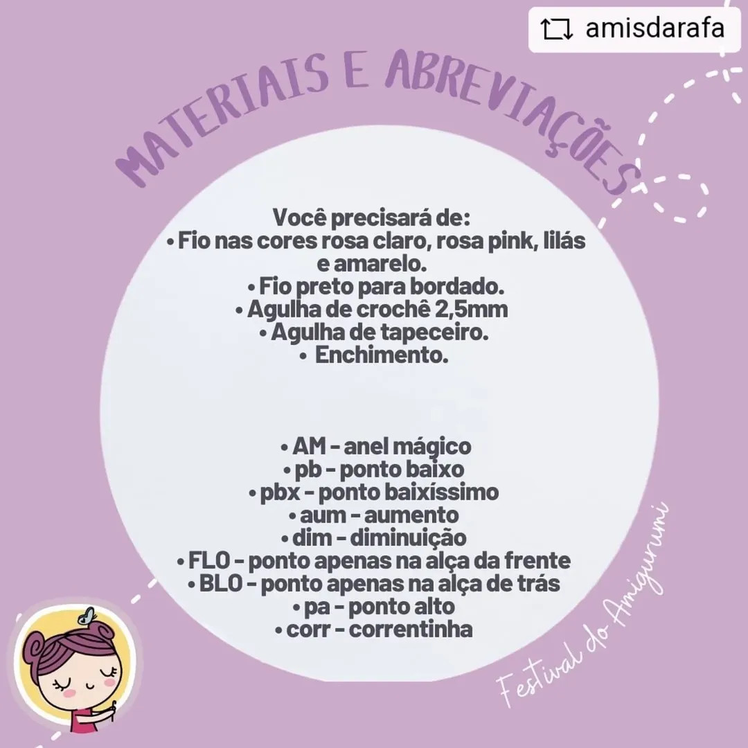 Gráfico de crochê da Antonella, a polvinha: receita grátis.