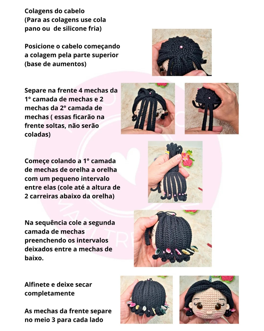 Gráfico de crochê da Branca de Neve