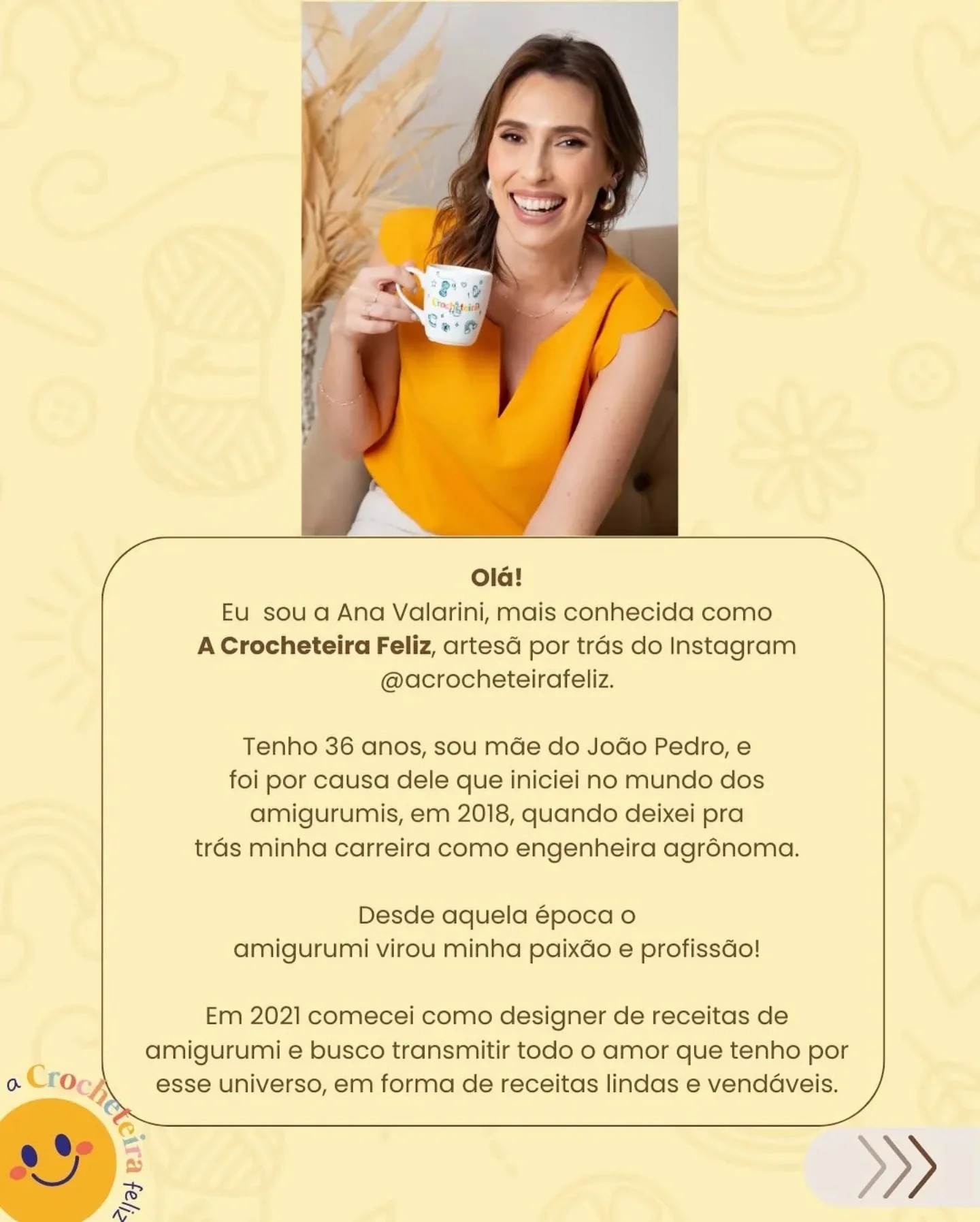 Gráfico de crochê de ursinho em xícara de café: receita gratuita.