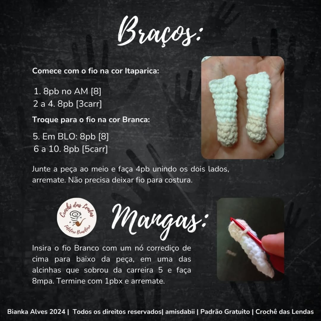Gráfico de Crochê Grátis: A Loira do Banheiro (Sem Costura!)