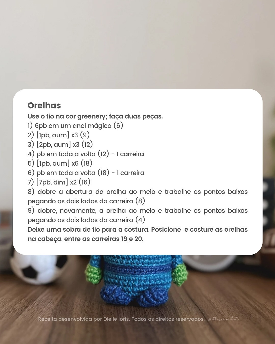 Gráfico de crochê grátis: Alien do Desafio de Janeiro