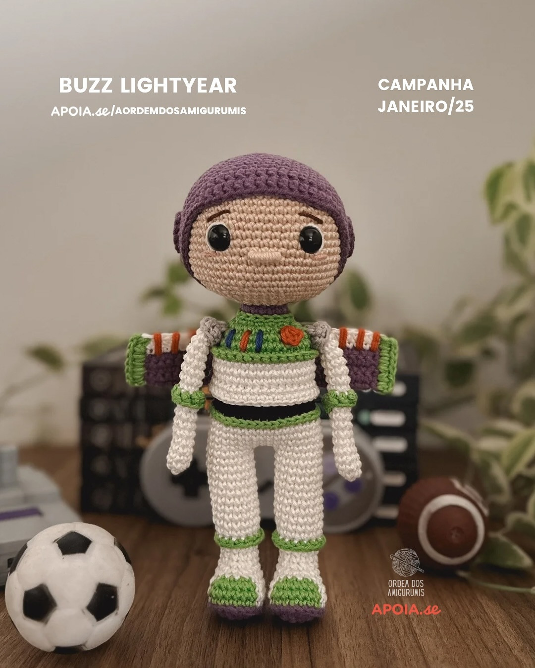 Gráfico de crochê grátis: Alien do Desafio de Janeiro