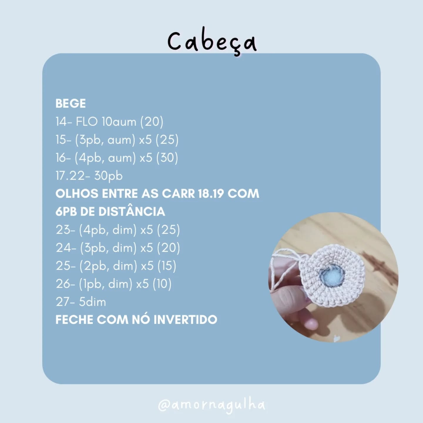 Gráfico de crochê grátis: Amigurumi Marcilhe
