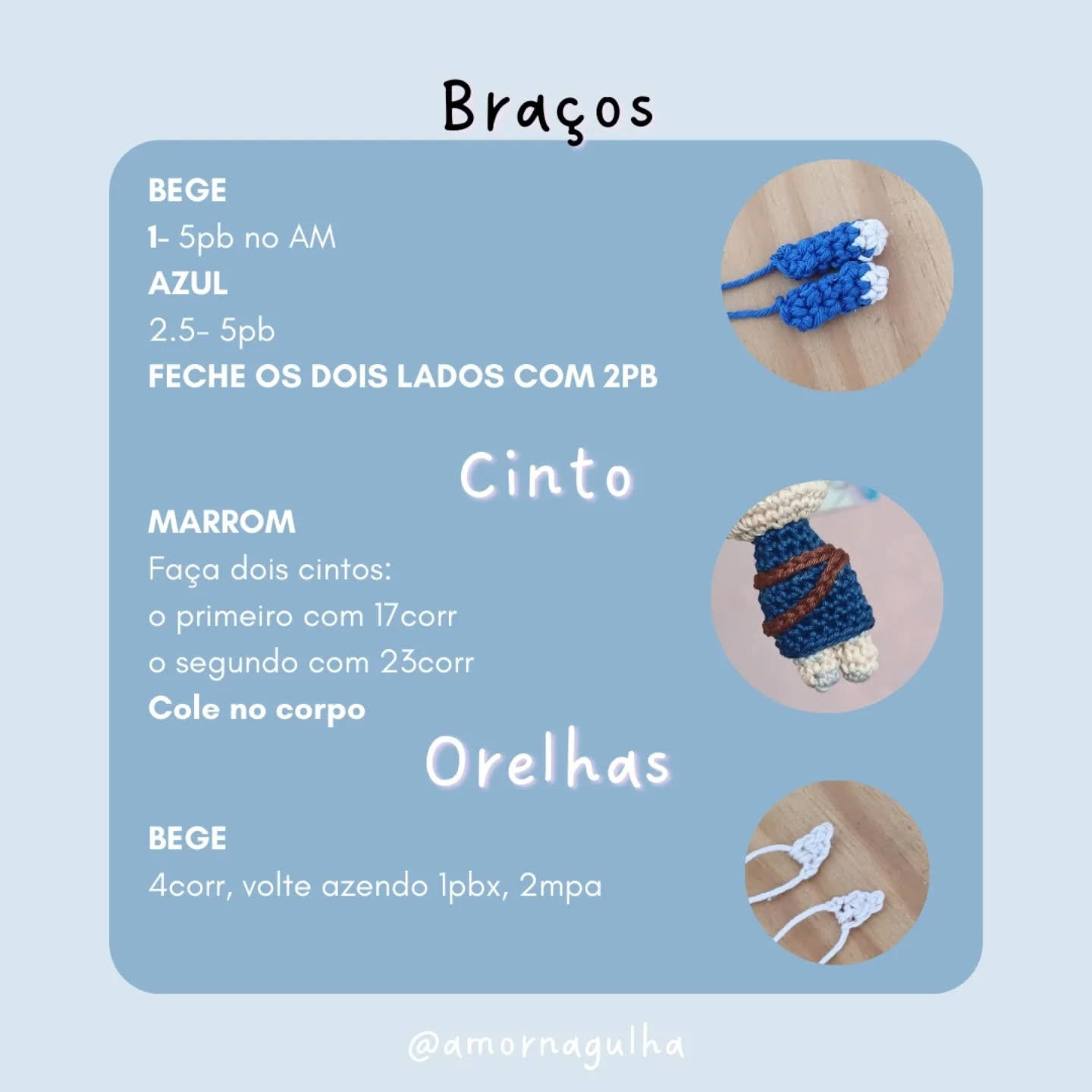 Gráfico de crochê grátis: Amigurumi Marcilhe
