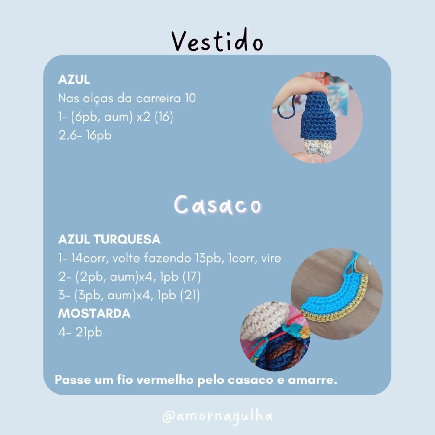 Gráfico de crochê grátis: Amigurumi Marcilhe