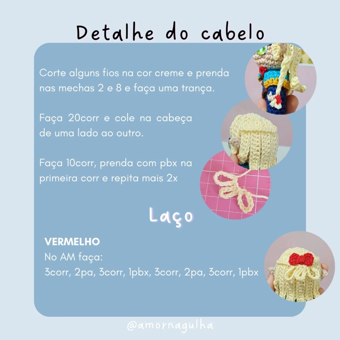 Gráfico de crochê grátis: Amigurumi Marcilhe