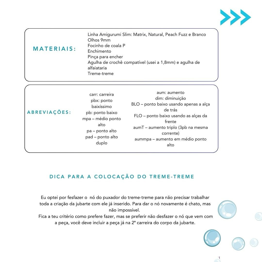 Gráfico de crochê grátis: baleia jubarte