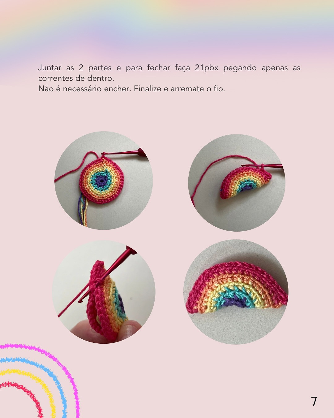 Gráfico de Crochê Grátis: Bolsa de Sol e Chuva