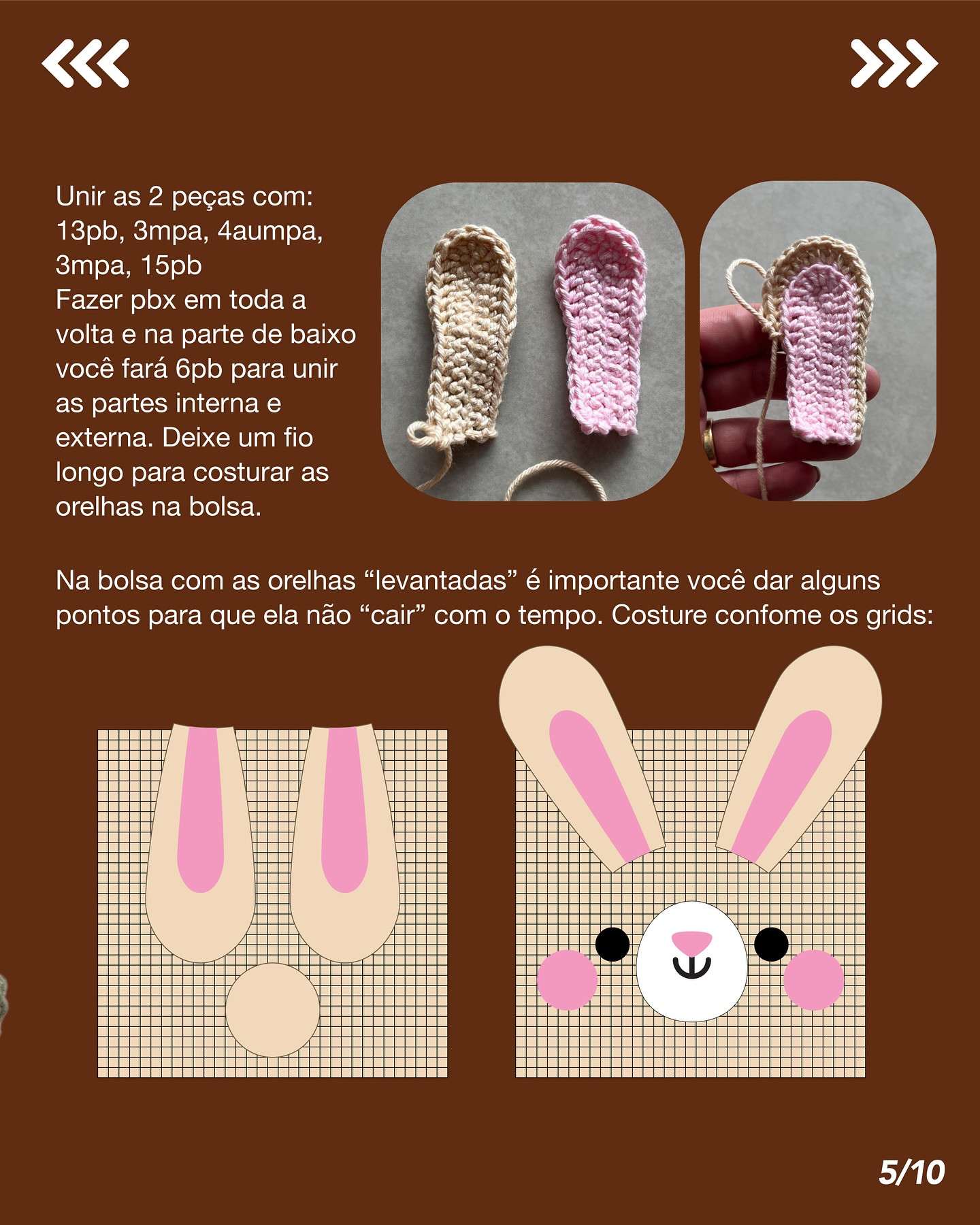 Gráfico de crochê grátis: Bolsinha coelhinho