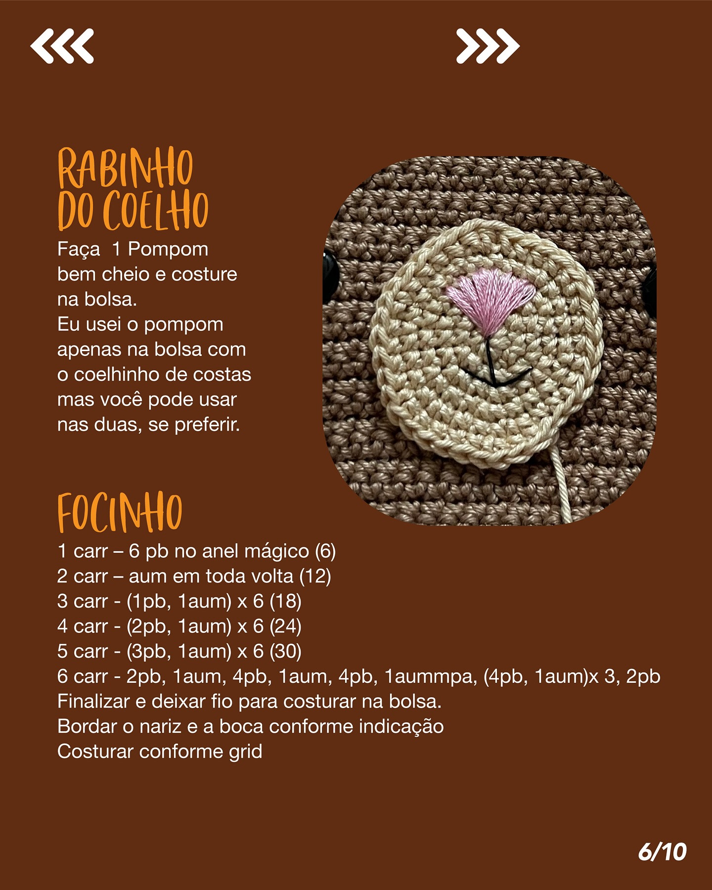 Gráfico de crochê grátis: Bolsinha coelhinho
