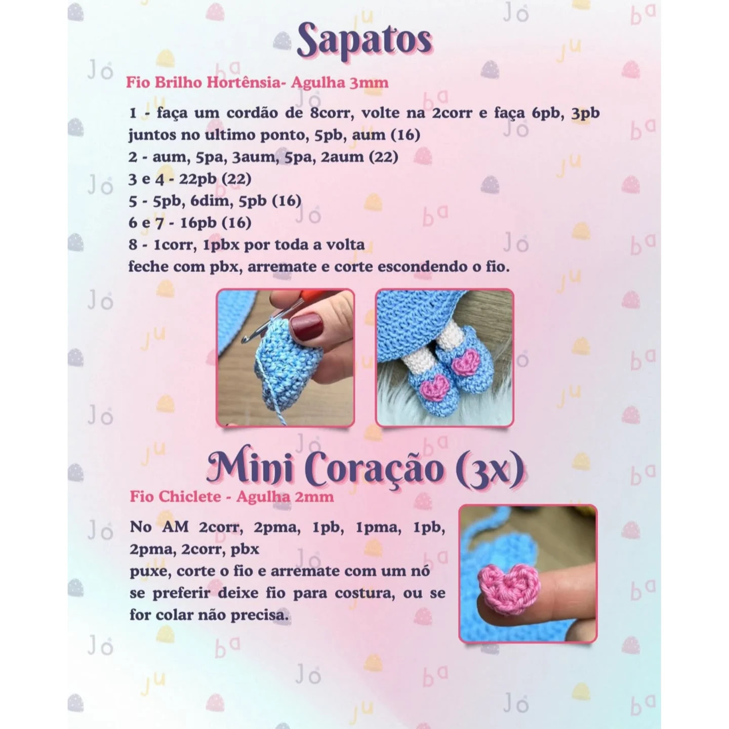 Gráfico de crochê grátis: Boneca Sofia