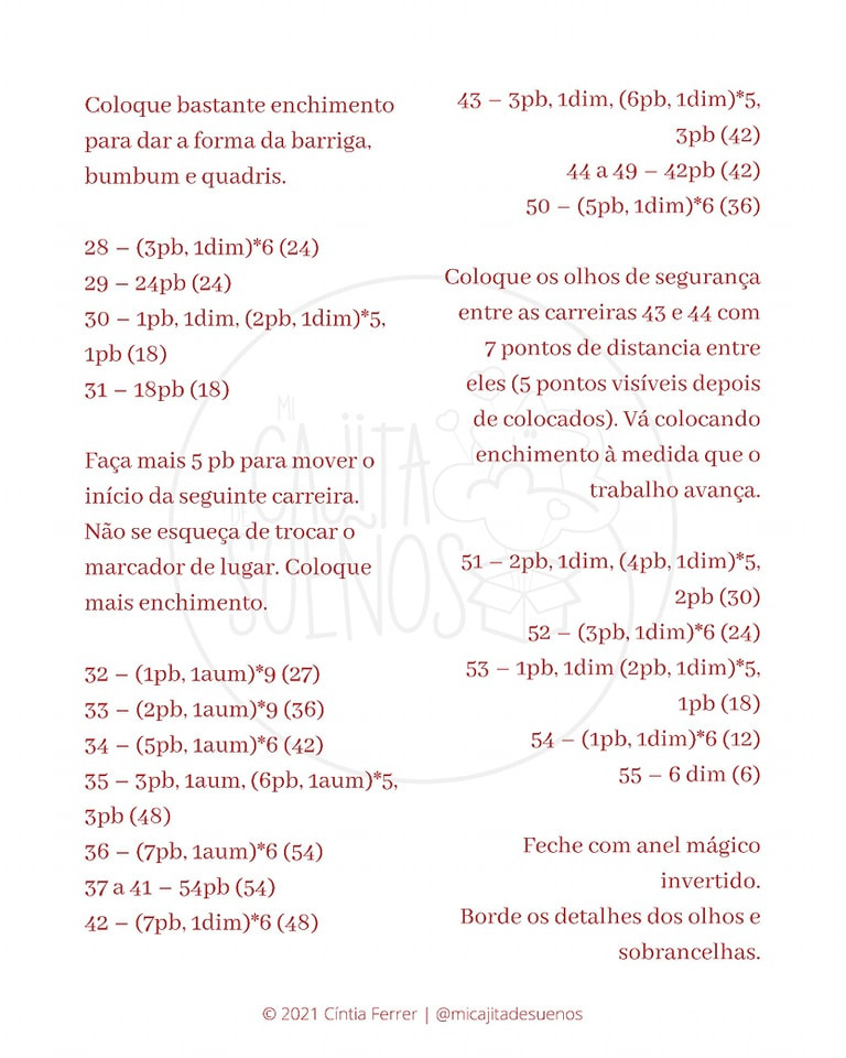 Gráfico de crochê grátis: Boris, o dragão