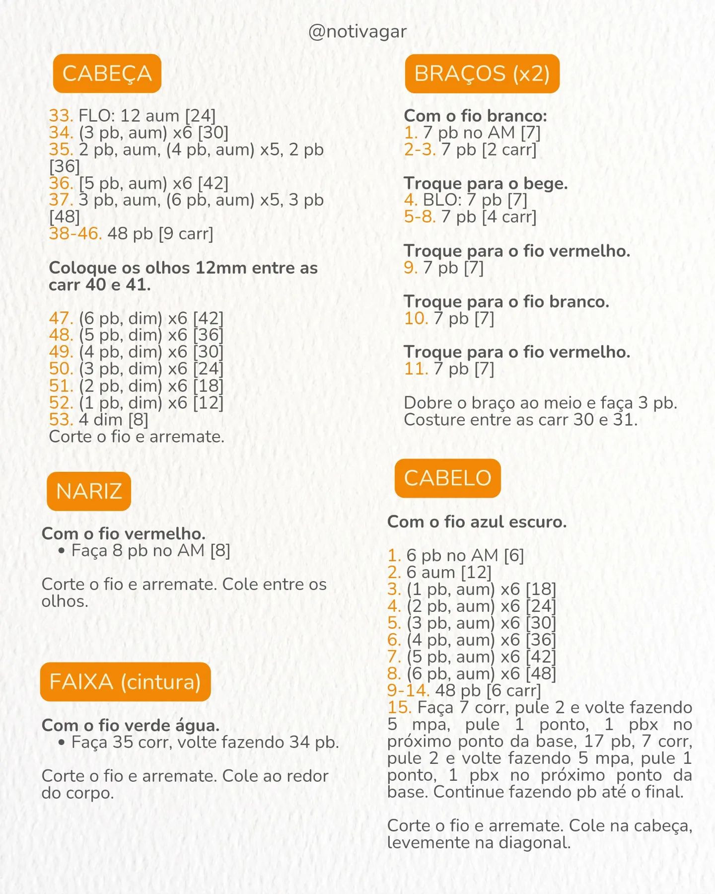 Gráfico de crochê grátis: Buggy, o palhaço