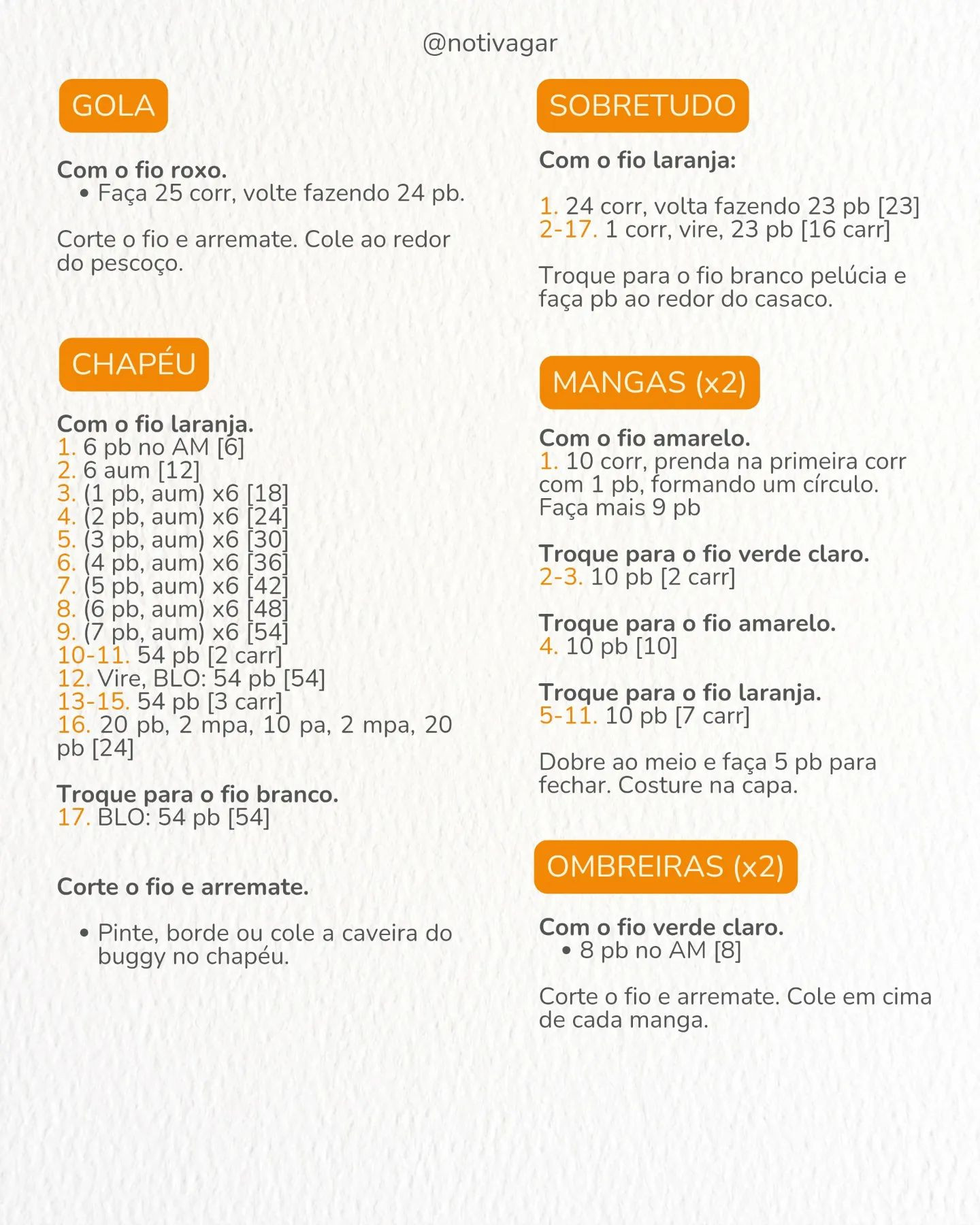 Gráfico de crochê grátis: Buggy, o palhaço