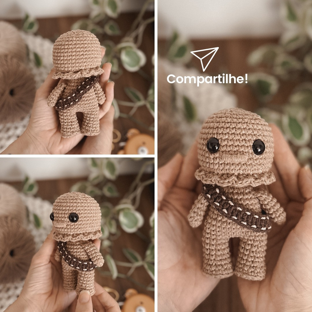 Gráfico de crochê grátis: Chewbacca amigurumi