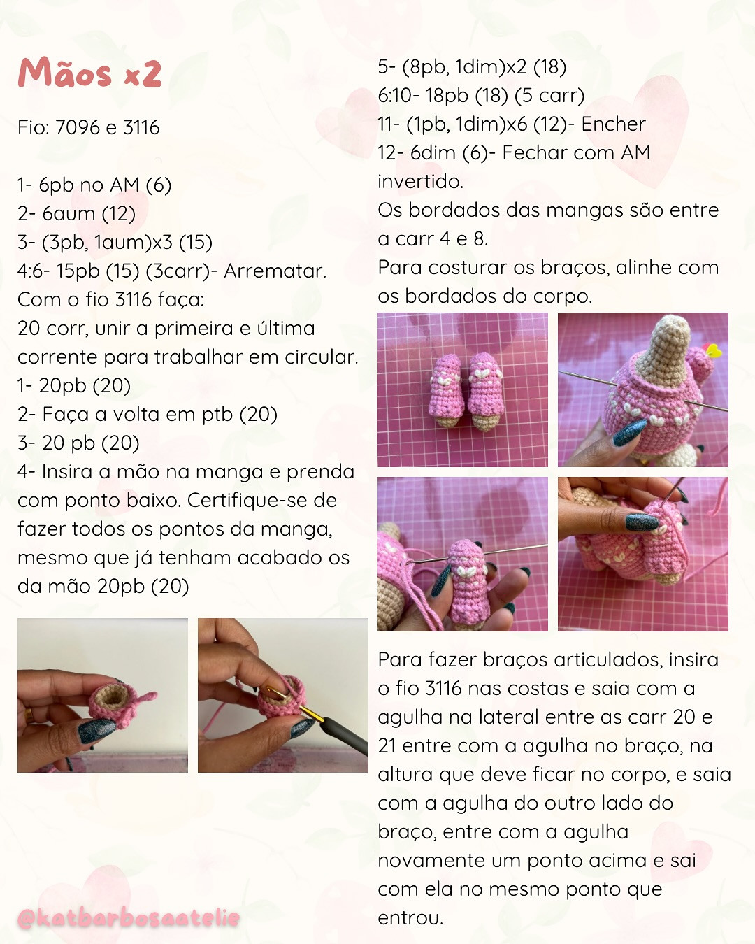 Gráfico de crochê grátis: coelhinha Chloe