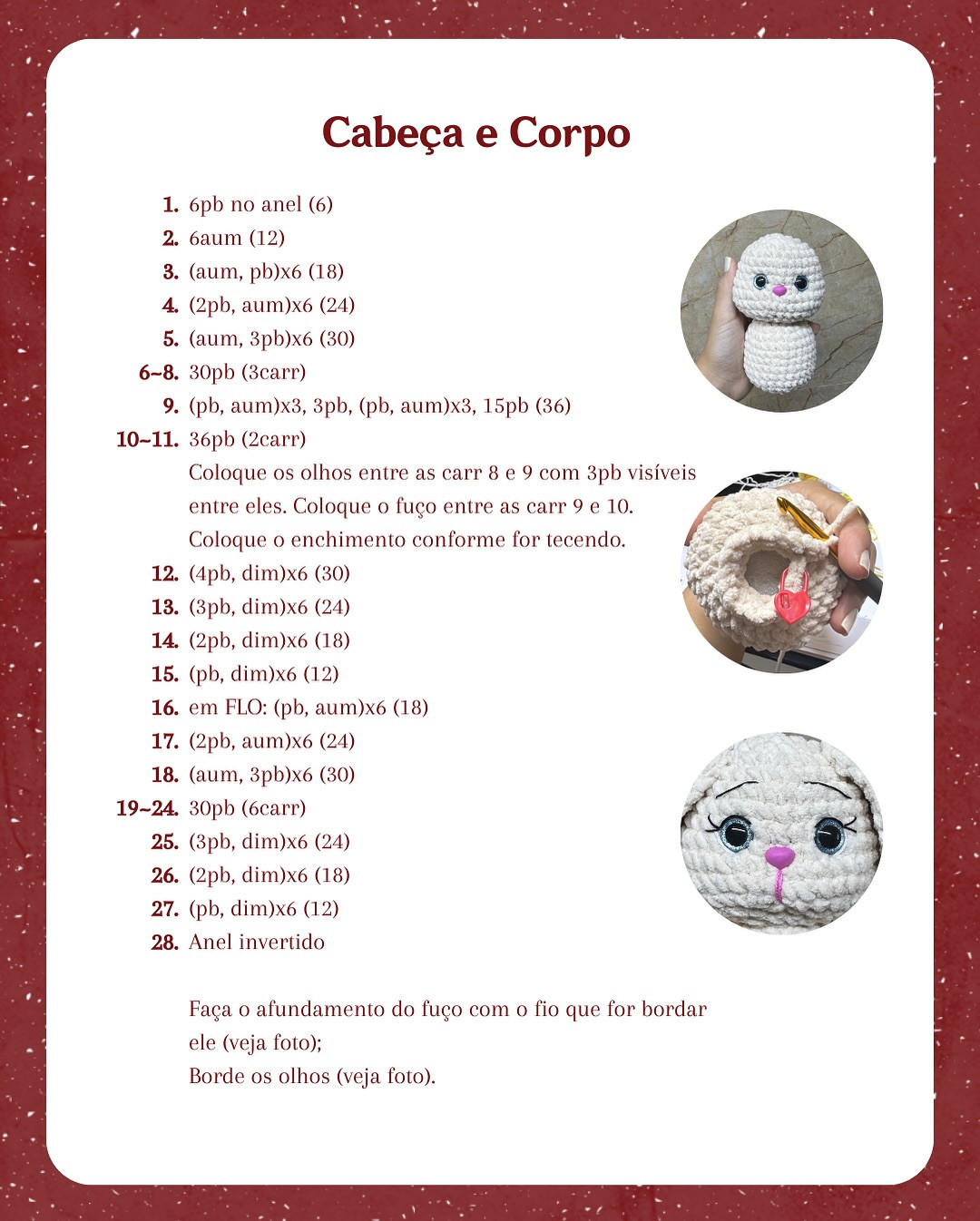 Gráfico de crochê grátis: coelhinha Mel