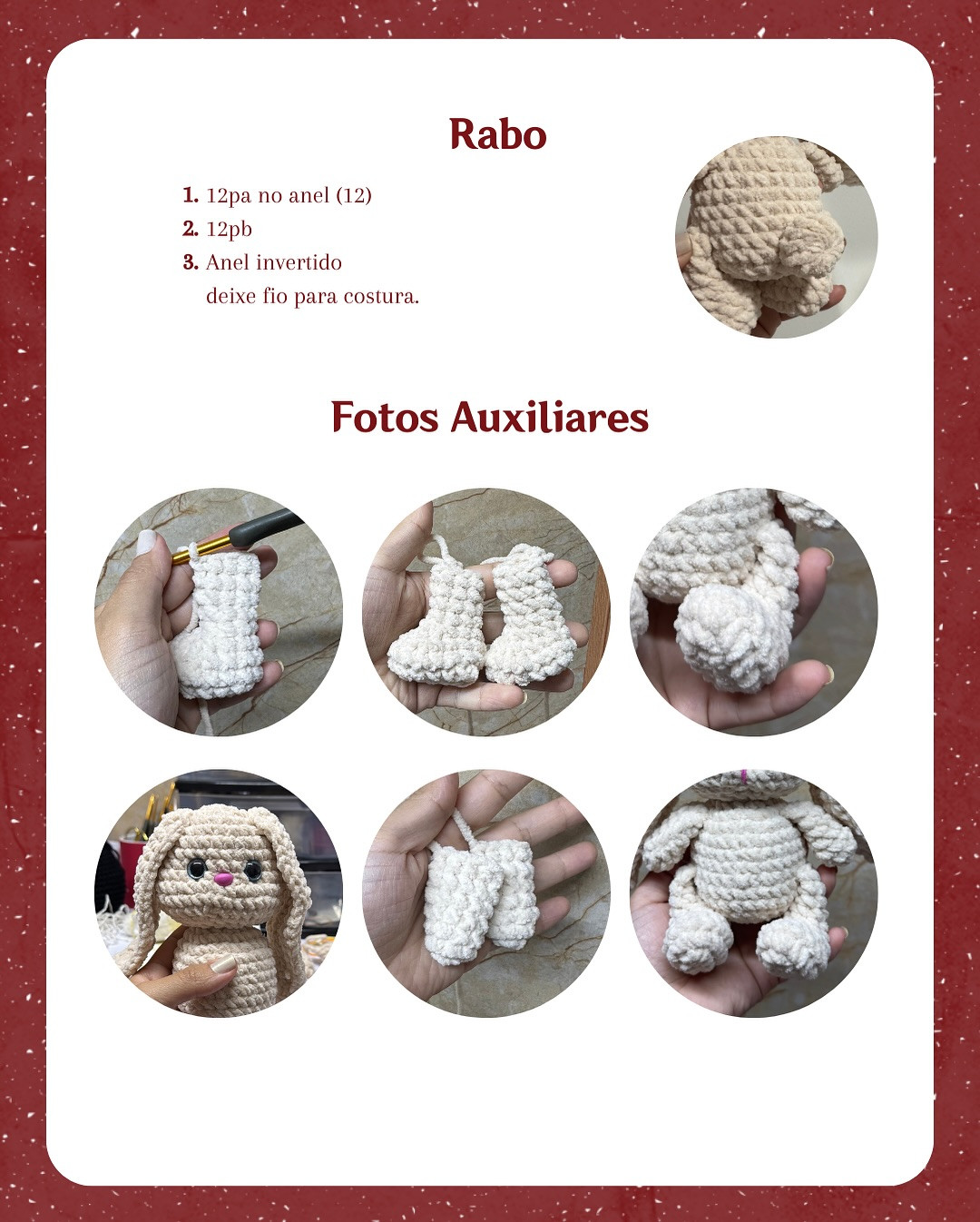 Gráfico de crochê grátis: coelhinha Mel