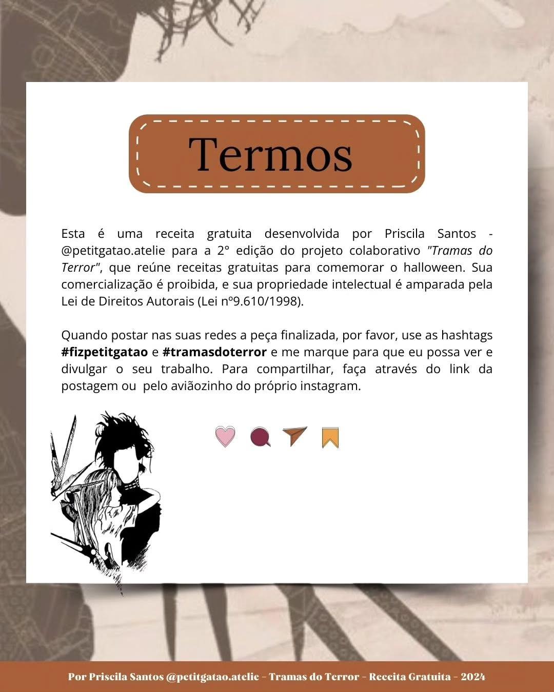 Gráfico de crochê grátis: Edward Mãos de Tesoura