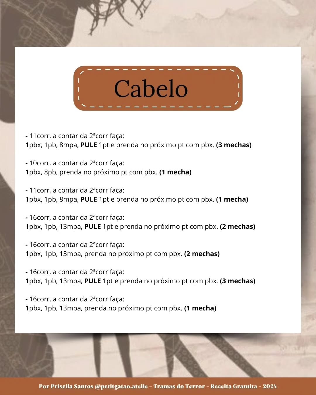 Gráfico de crochê grátis: Edward Mãos de Tesoura