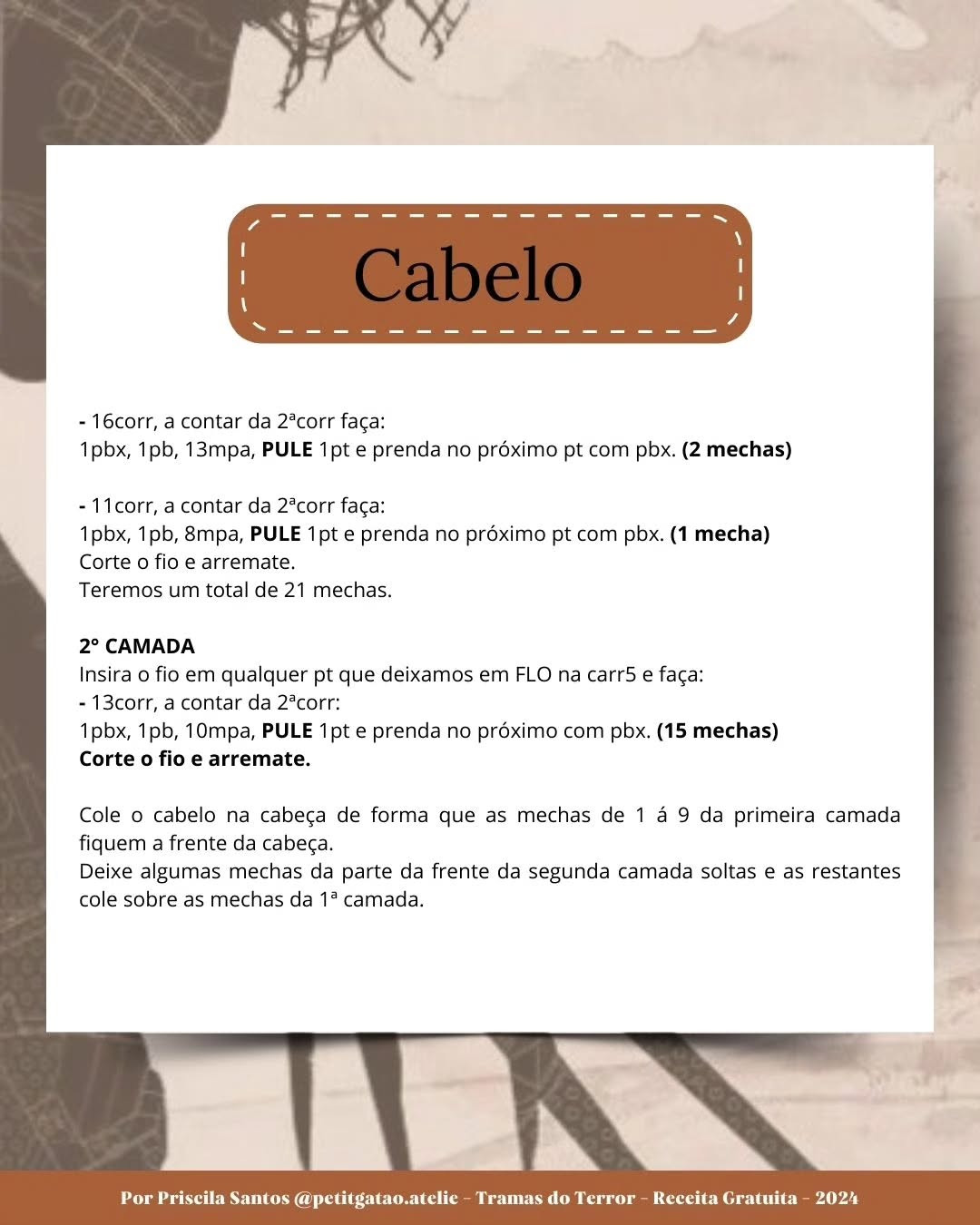Gráfico de crochê grátis: Edward Mãos de Tesoura