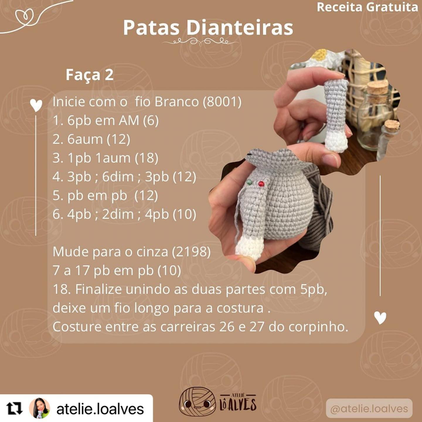 Gráfico de crochê grátis: Gatinha charmosa com gorro e cachecol