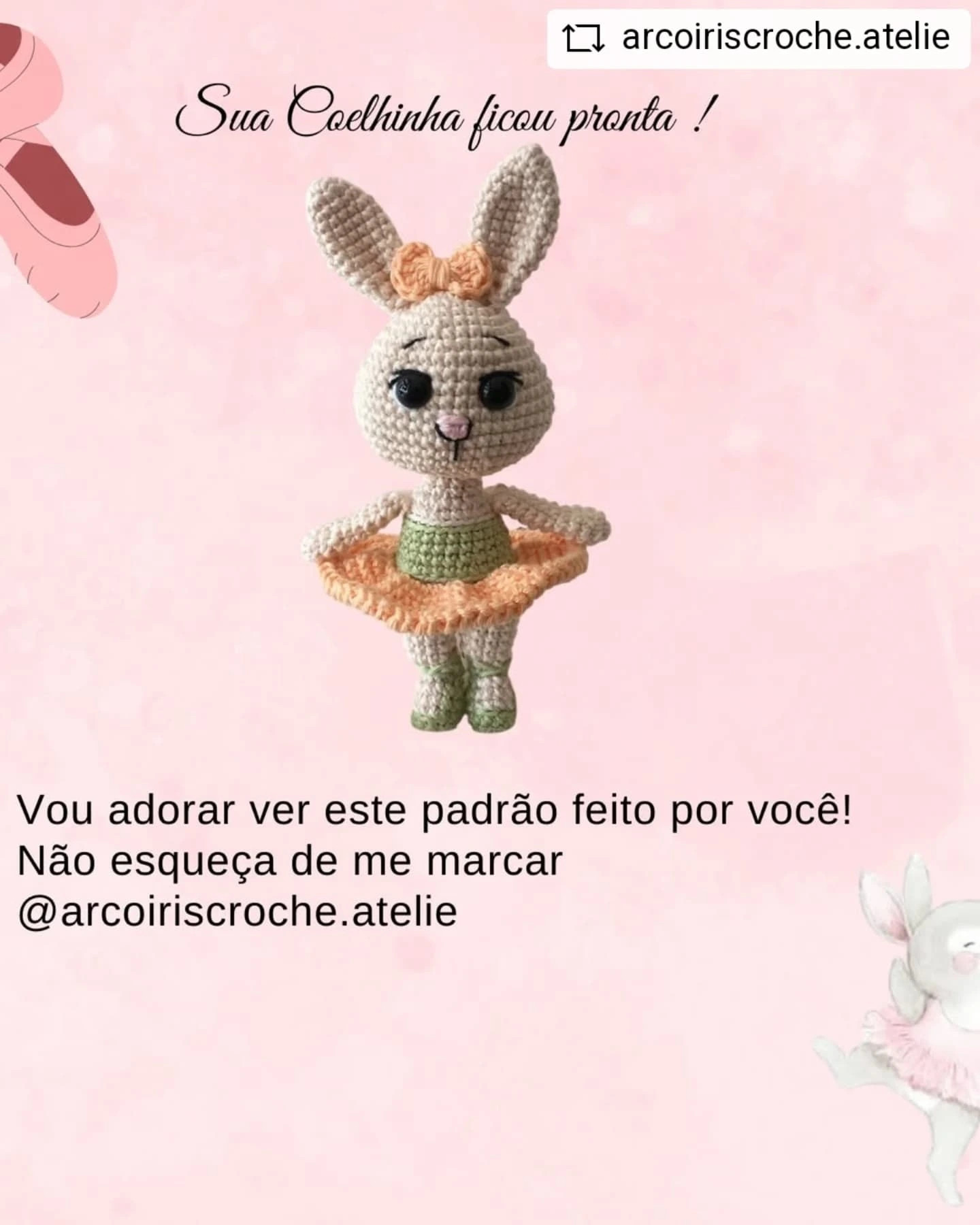 Gráfico de crochê grátis: Lili, a bailarina