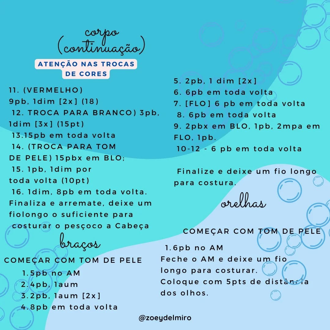 Gráfico de crochê grátis: Mamãe Noel Nordestina