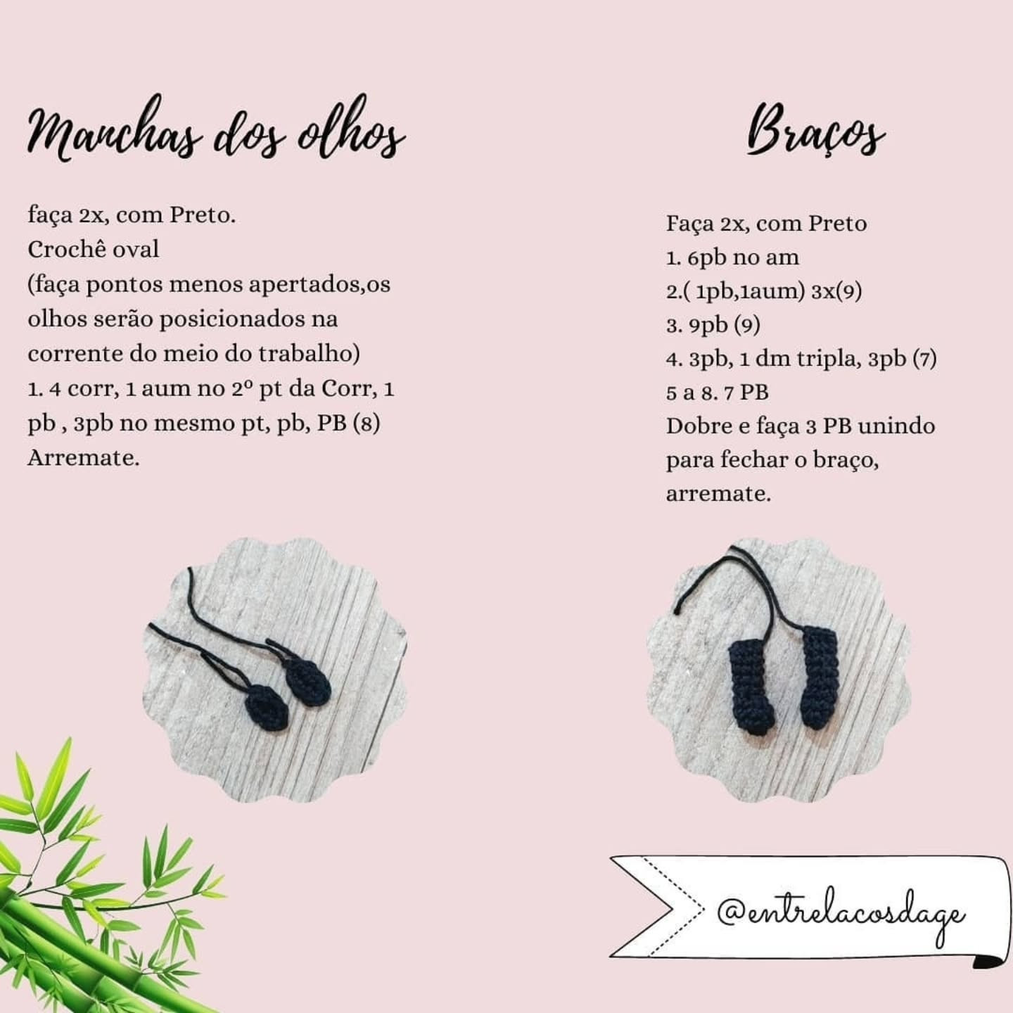Gráfico de crochê grátis: Panda adorável