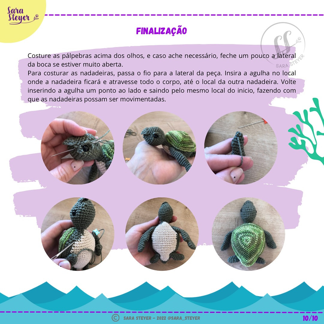 Gráfico de crochê grátis: Sr. Tartaruga