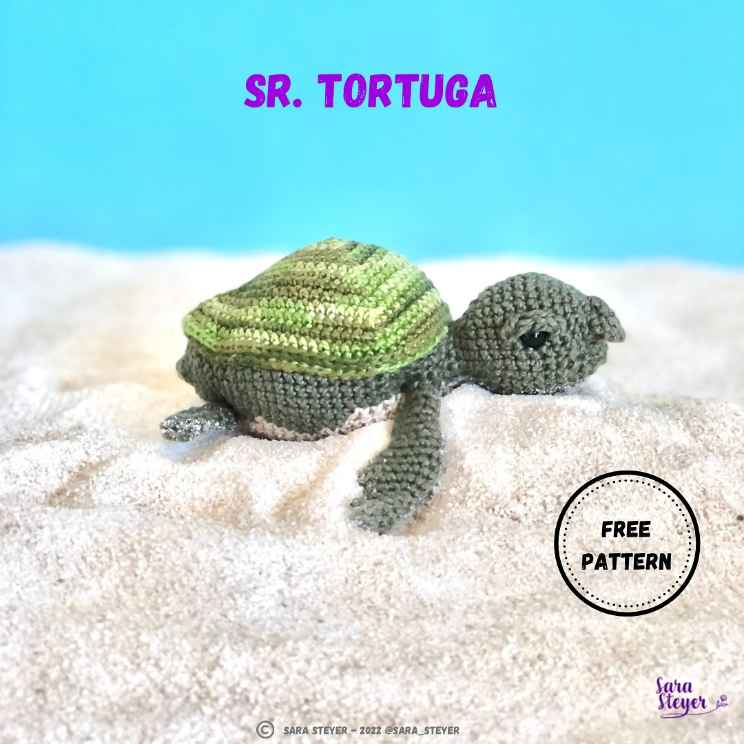 Gráfico de crochê grátis: Sr. Tartaruga