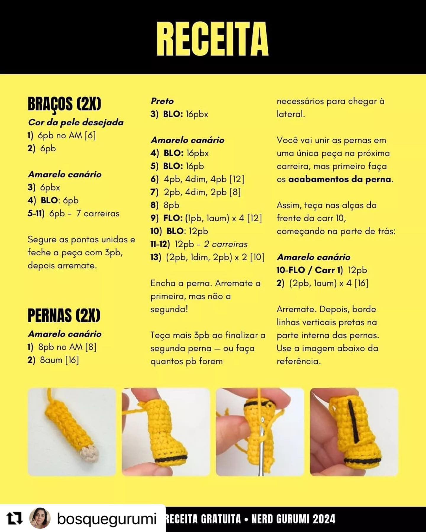 Gráfico de crochê gratuito: A Noiva de Kill Bill
