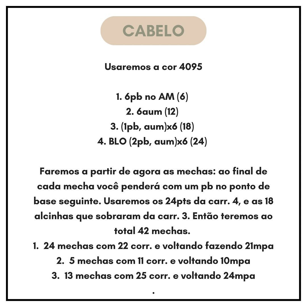 Gráfico de crochê gratuito: Boneca Moranguinho