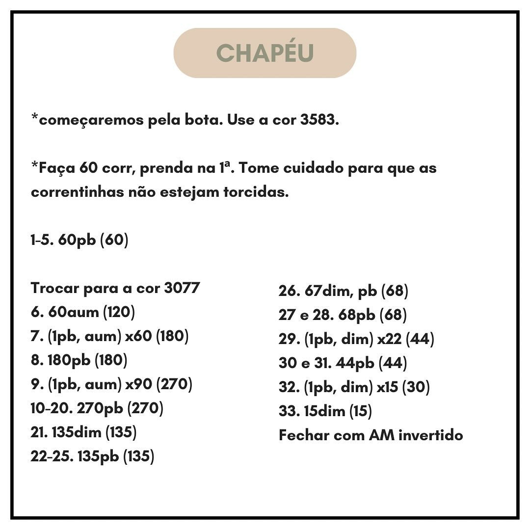 Gráfico de crochê gratuito: Boneca Moranguinho