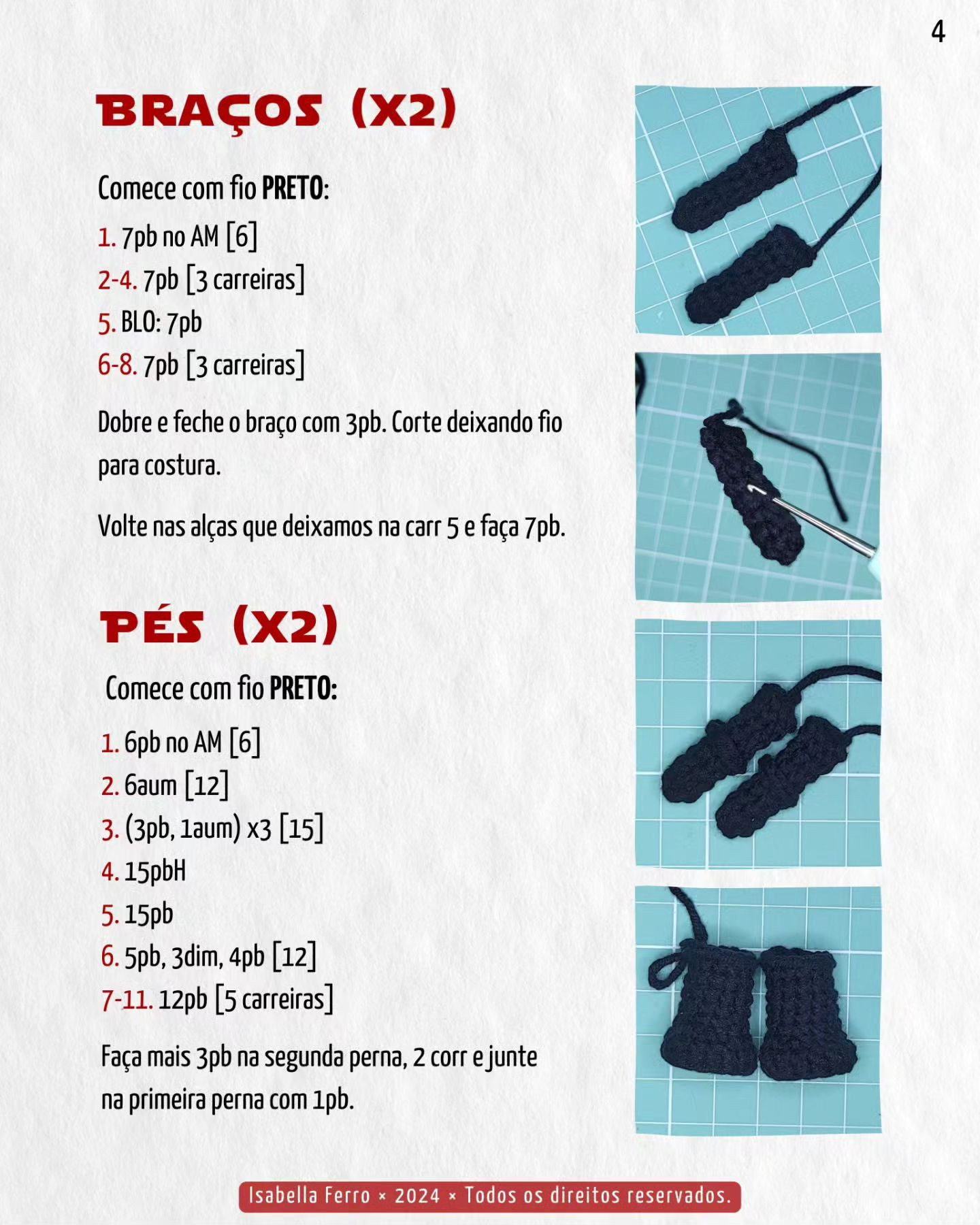 Gráfico de crochê gratuito: Boneco fofo!
