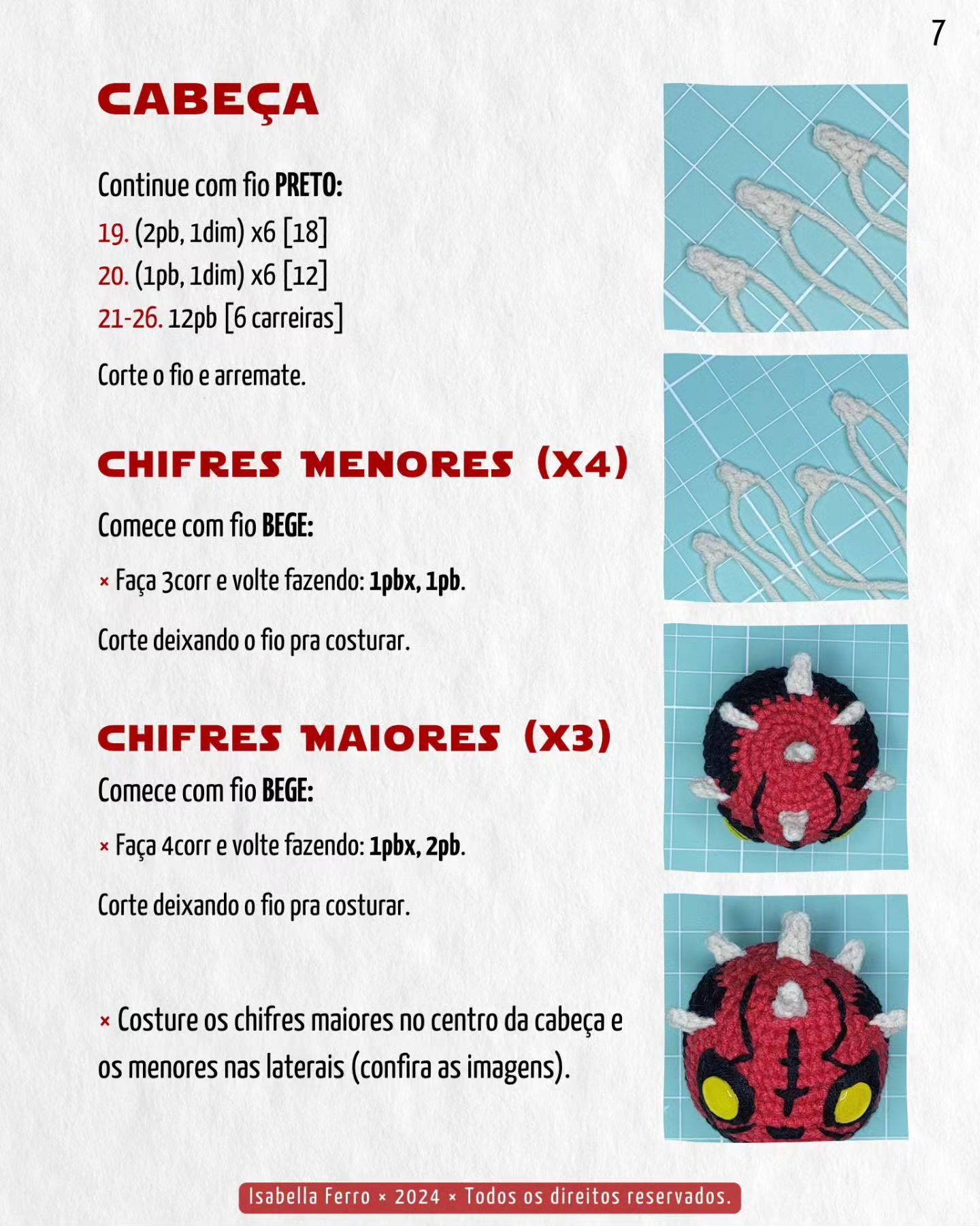 Gráfico de crochê gratuito: Boneco fofo!