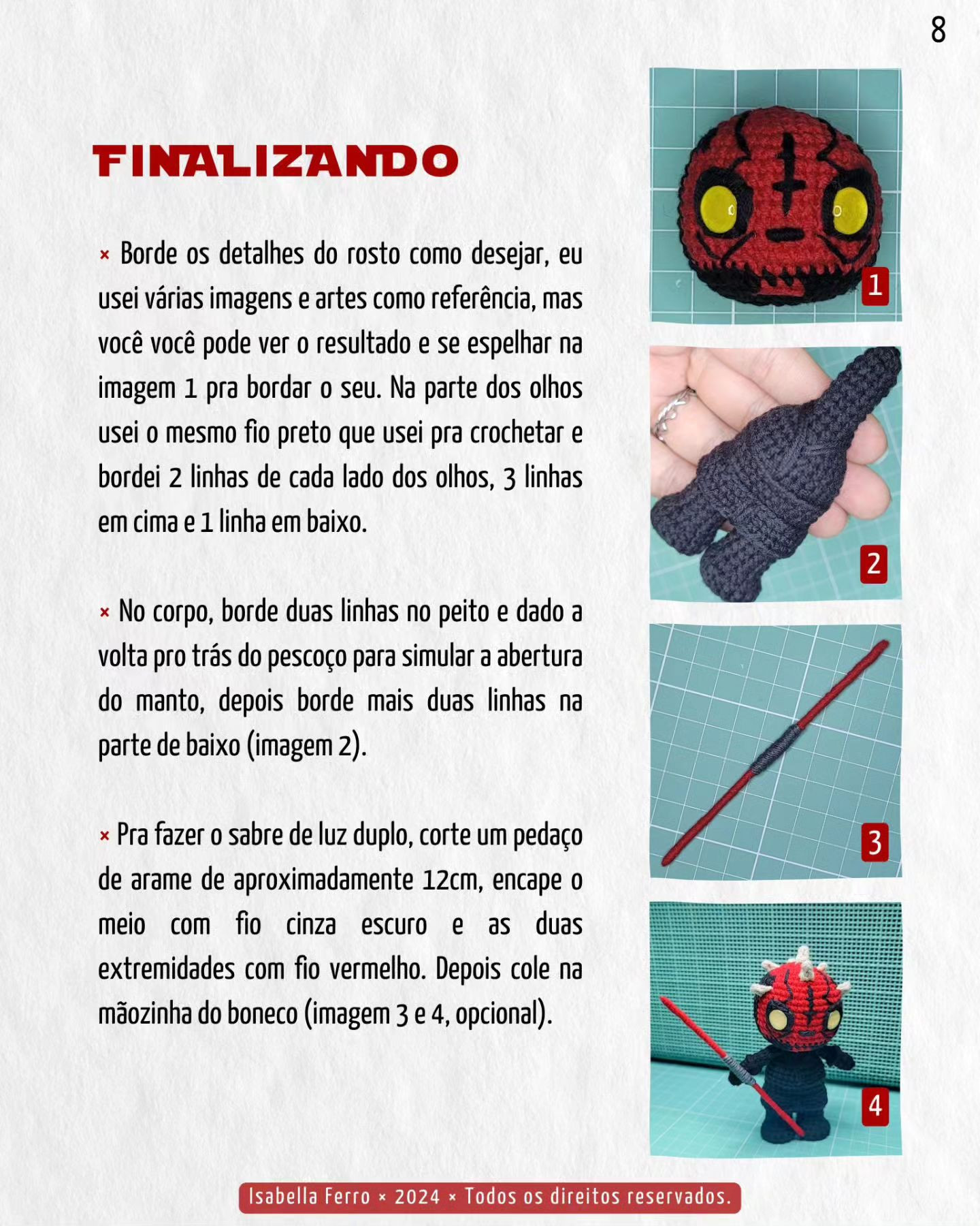 Gráfico de crochê gratuito: Boneco fofo!
