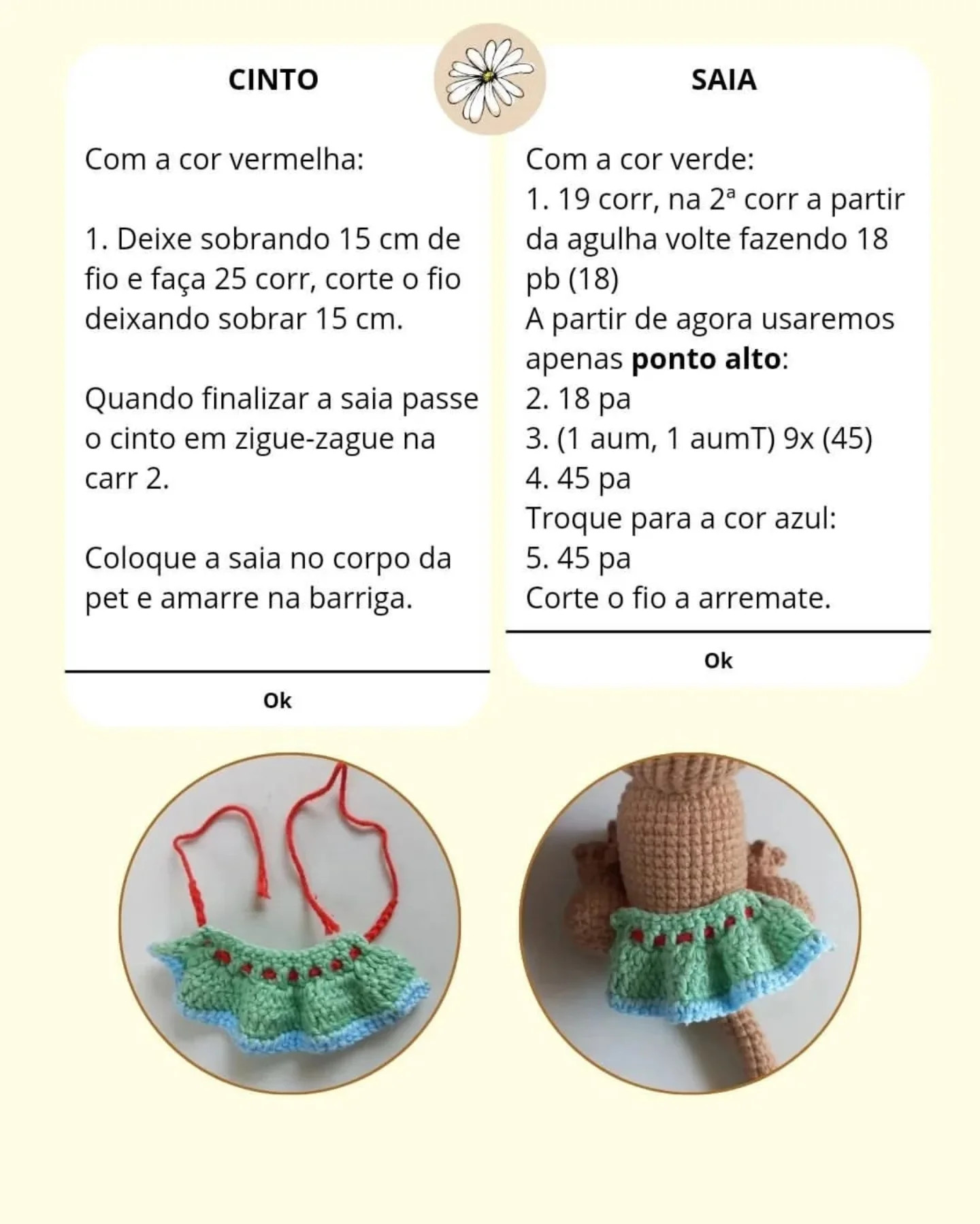 Gráfico de crochê gratuito: cachorrinho de praia de Natal